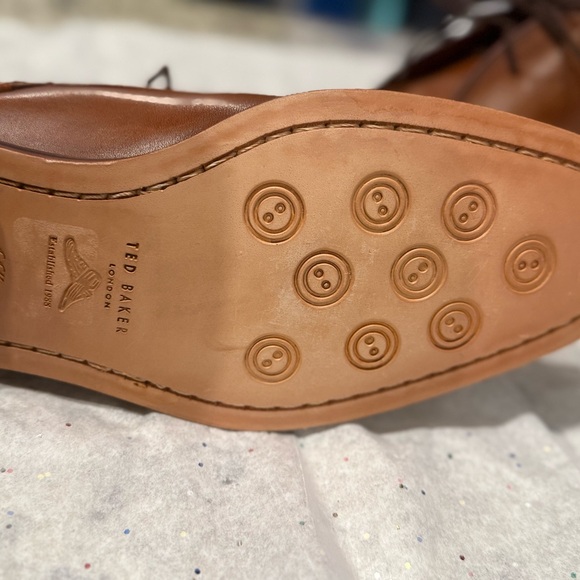 Ted Baker Tan Leather Chukka Boots - Picture 3 of 5